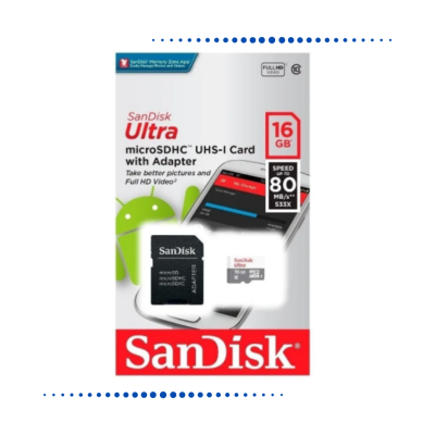 SD-MICRO SD CLASE 10 SANDISK 16GB