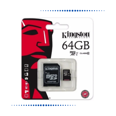 SD-MICRO SD CLASE 10 KINGSTON 64GB